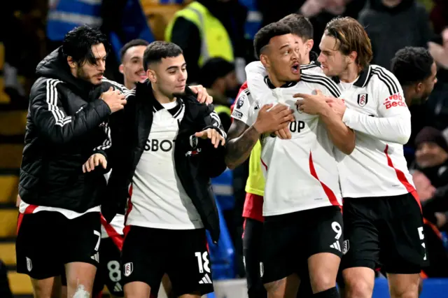 Rodrigo Muniz celebrates scoring the team's second goal