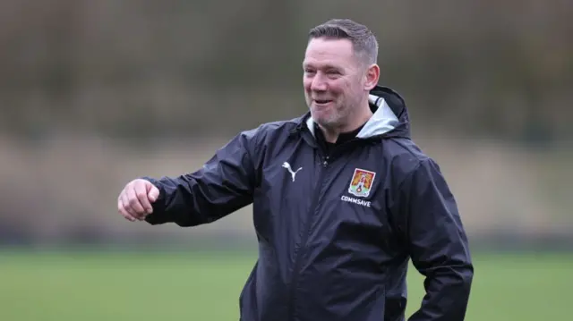 Northampton Town boss Kevin Nolan during his first training session with the team