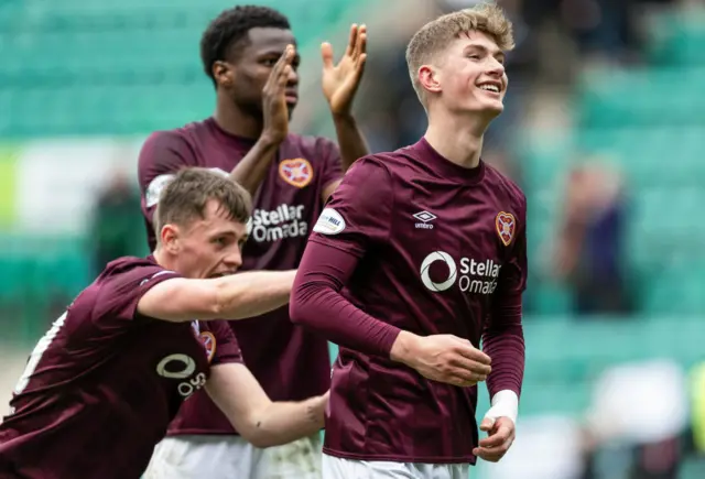 James Wilson was the Hearts hero at Easter Road