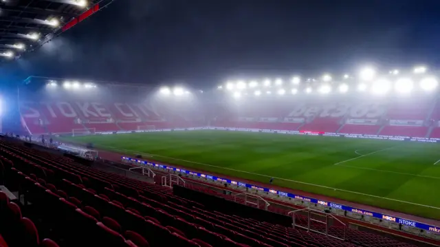 Stoke City's bet365 Stadium before the game against Leeds United