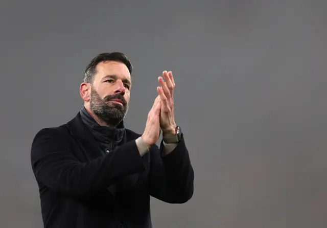 Ruud van Nistelrooy applauds