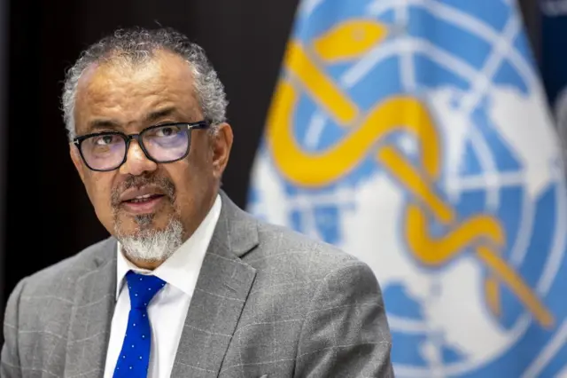 Dr Tedros at a meeting