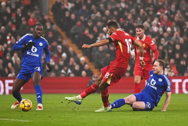 Cody Gakpo of Liverpool shoots