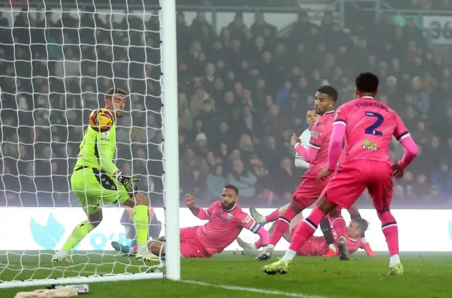 West Brom's Mason Holgate scores an own goal