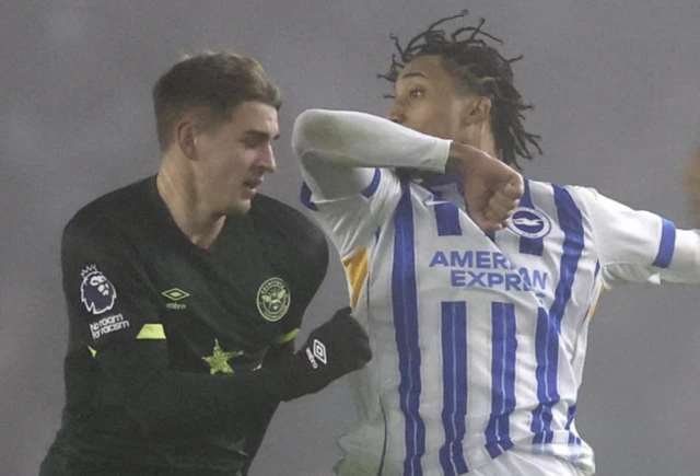 Brighton & Hove Albion's Joao Pedro in action