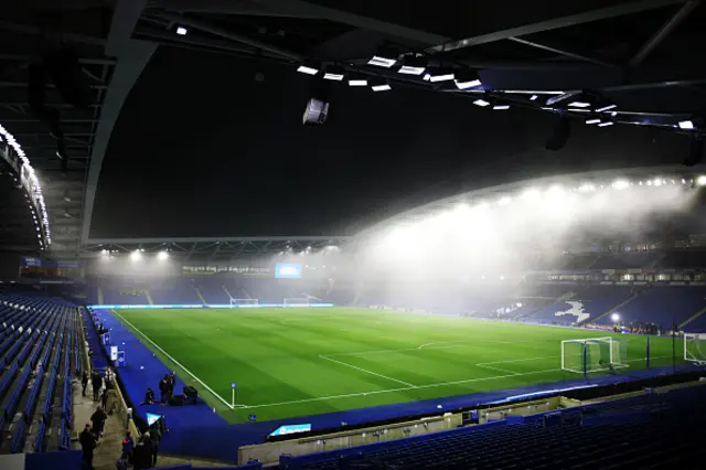 General view inside the Amex stadium