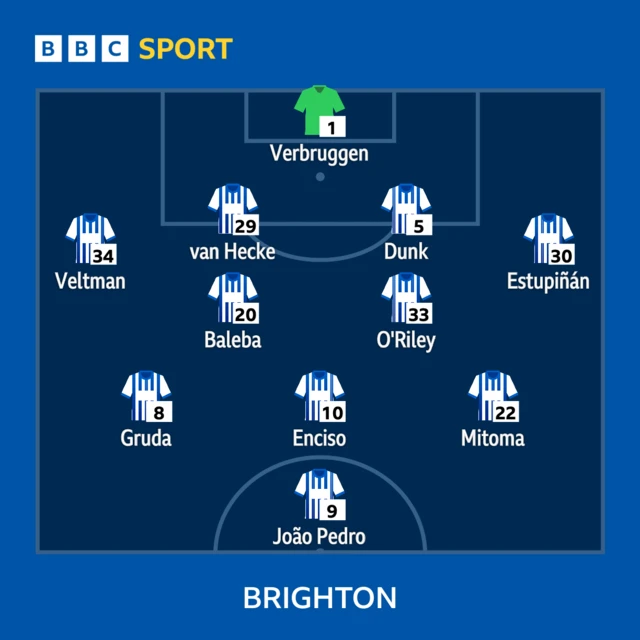 Brighton line-up graphic