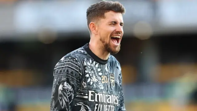 Jorginho of Arsenal laughs