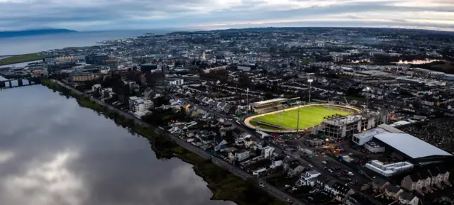 A view of Dexcom Stadium in Galway