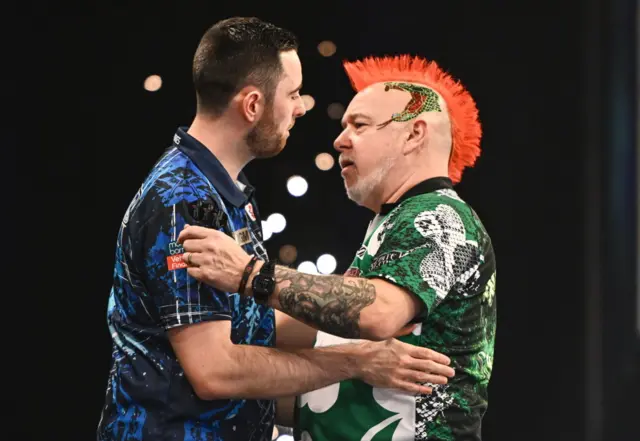 Luke Humphries and Peter Wright