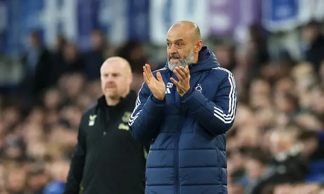 Nuno Espirito Santo, Manager of Nottingham Forest, reacts