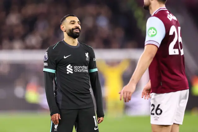 Mohamed Salah of Liverpool celebrates