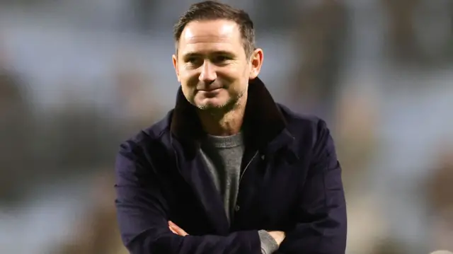 Coventry manager Frank Lampard smiles