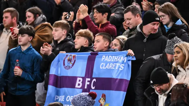 Burnley fans at Middlesbrough