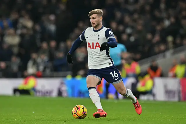 Timo Werner runs with the ball