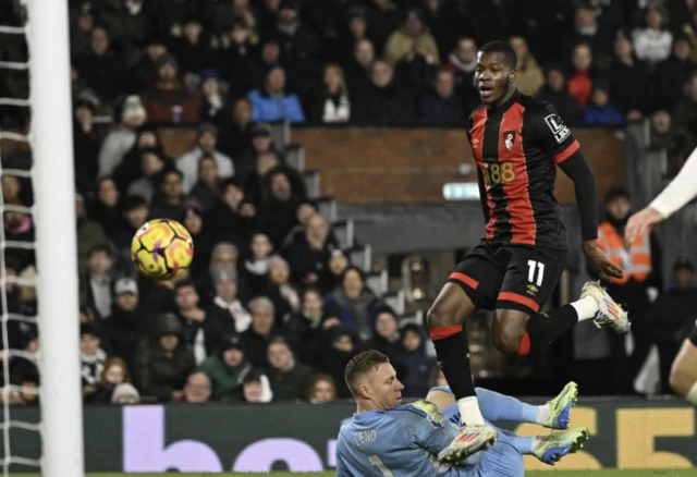 AFC Bournemouth's Dango Ouattara scores