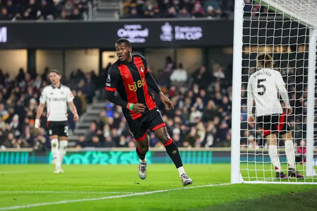 Dango Ouattara of Bournemouth celebrates