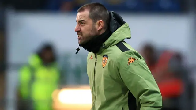 Hull City manager Ruben Selles at Ewood Park