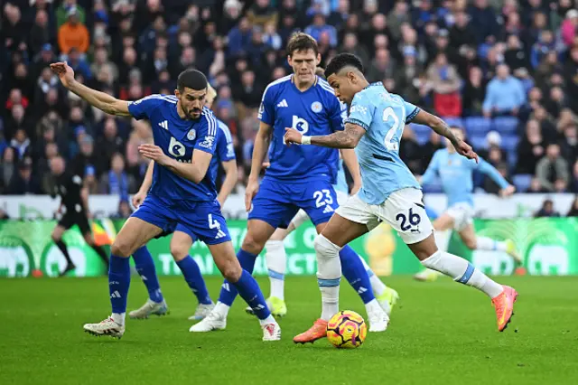 Savinho of Manchester City runs with the ball