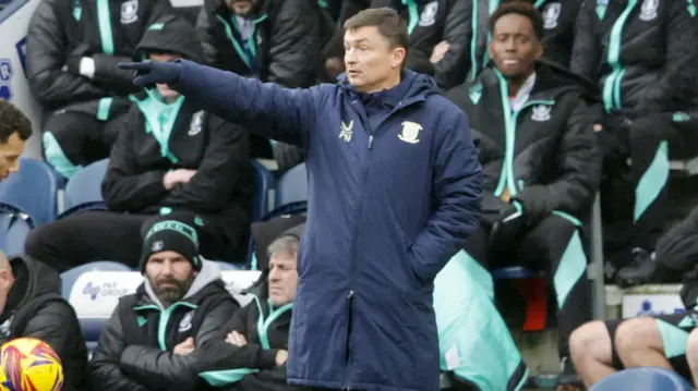 Preston manager Paul Heckingbottom points