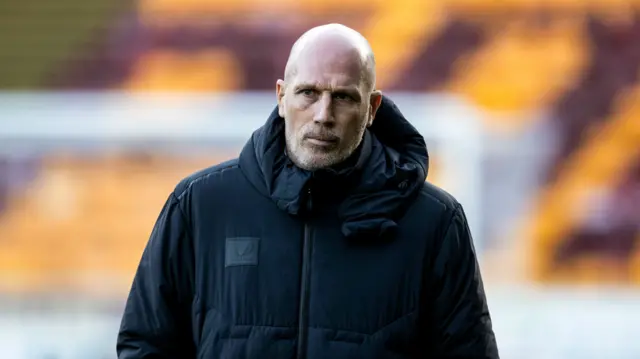 Rangers Manager Philippe Clement during a William Hill Premiership match between Motherwell and Rangers at Fir Park