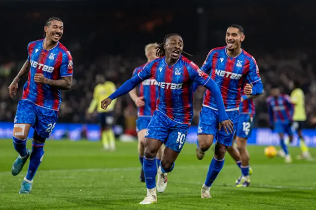 Ebere Eze of Crystal Palace celebrates