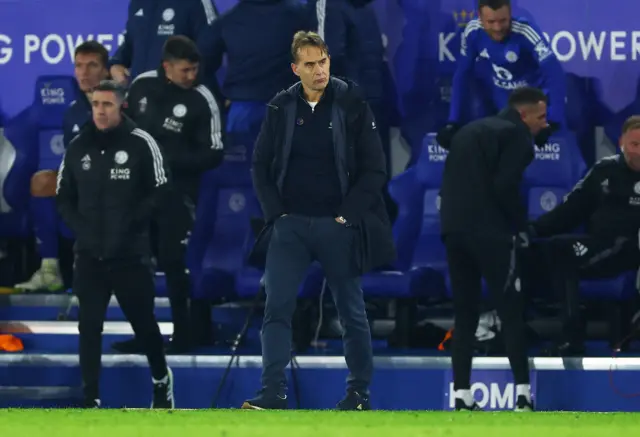 Lopetegui stands with his hands in his pockets