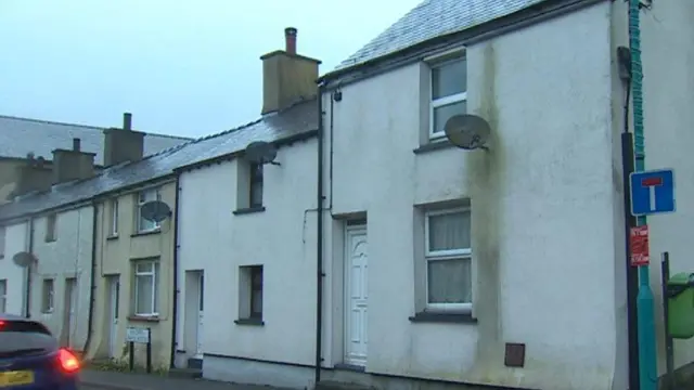 The marks could be seen on homes in Gwynedd