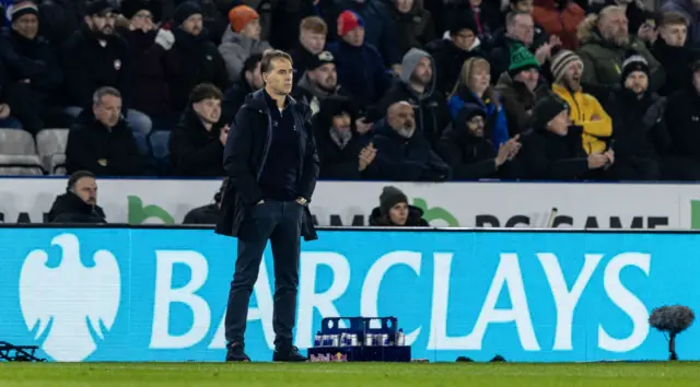 West Ham United's manager Julen Lopetegui looks on