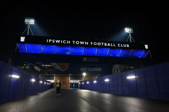 General view outside the stadium at Portman Road