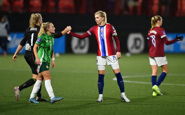 Ada Hegerberg and Jackie Burns