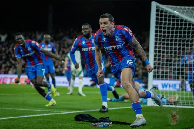 Munoz celebrates his late equaliser v Newcastle