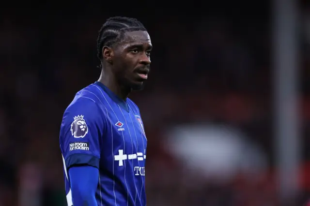 Axel Tuanzebe on the pitch