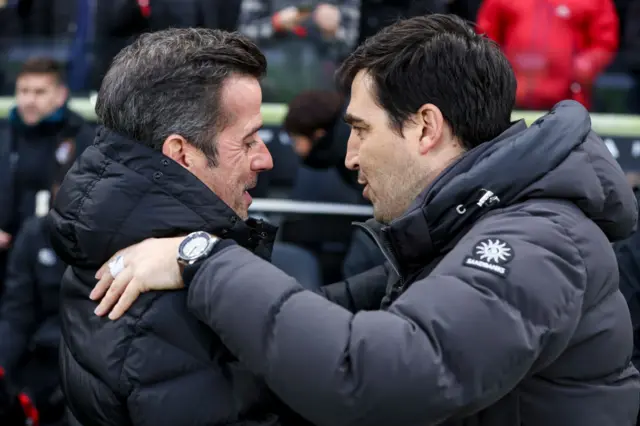 Marco Silva and Andoni Iraola