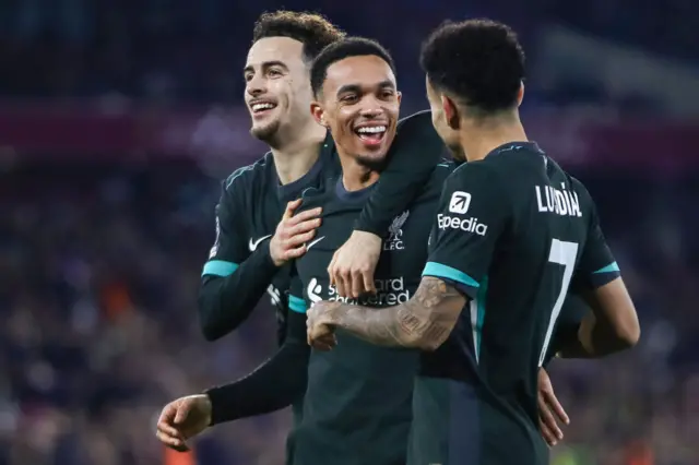 Trent Alexander-Arnold celebrates