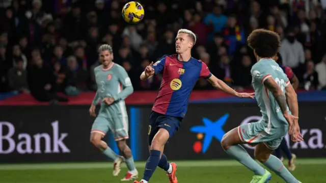 Barcelona midfielder Dani Olmo