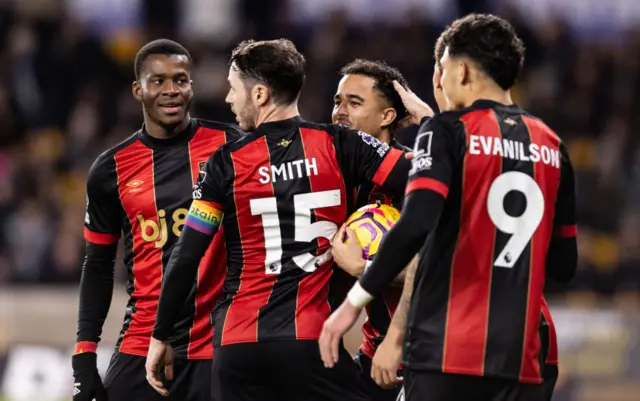 Bournemouth player celebrate