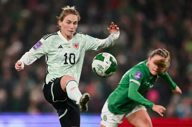 Jess Fishlock in action before she came off injured