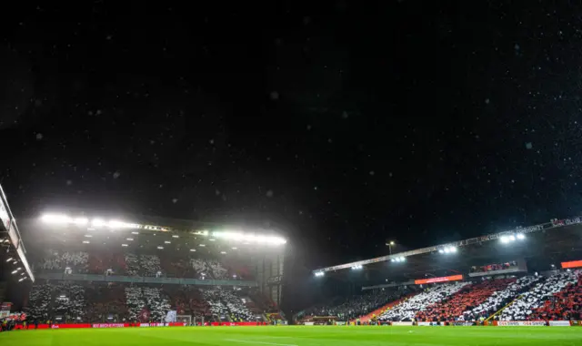 Fan display at Pittodrie