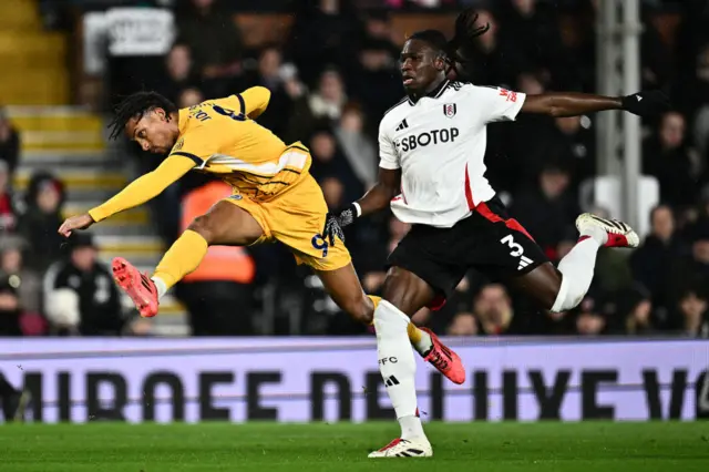 Pedro shoots under pressure from Bassey