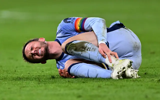 Maddison lies on the floor after a tough challenge