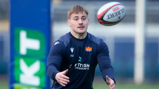 Freddy Douglas in Edinburgh training