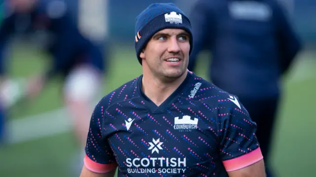 Sam Skinner in Edinburgh training