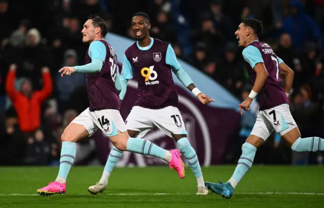 Burnley celebrate