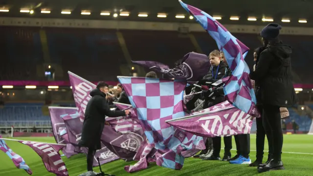 Burnley flag bearers