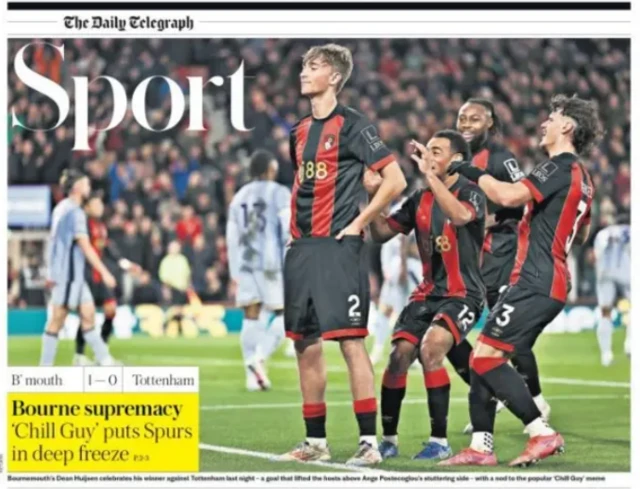 Telegraph back page