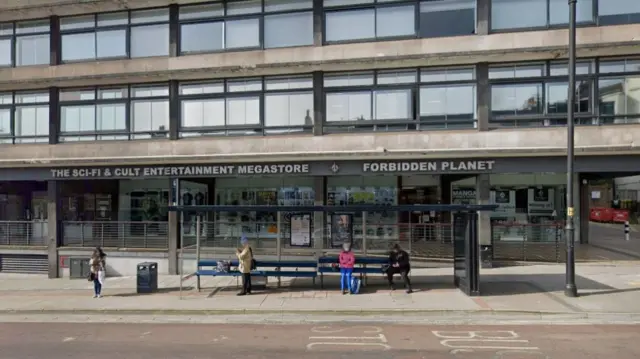 The Forbidden Planet storefront