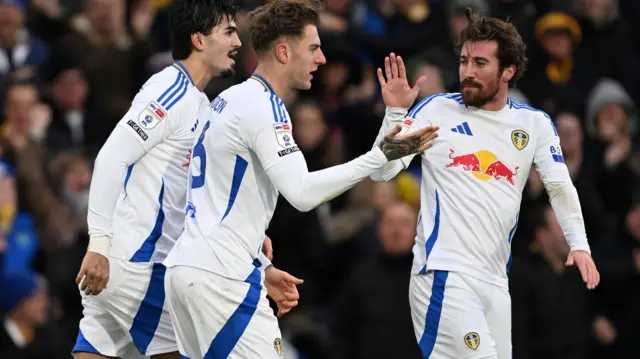 Leeds celebrate scoring