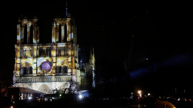 Notre-Dame at night