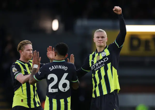 Erling Haaland celebrates